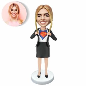 Ornaments |   Custom Bobblehead Gifts For Female Bosses In Suits Home & Living Ornaments