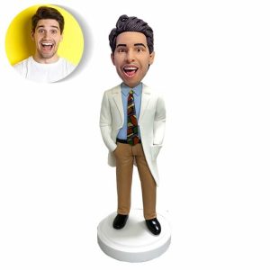 Ornaments |   Custom Bobblehead Gifts For Male Doctor Home & Living Ornaments