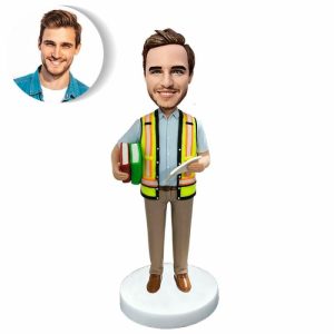 Ornaments |   Custom Bobblehead Gifts For Male Engineers Home & Living Ornaments