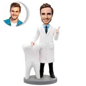 Ornaments |   Custom Bobblehead Gifts For The Male Dentist Home & Living Ornaments