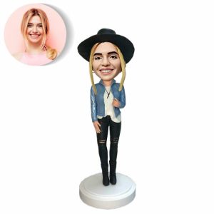 Ornaments |   Custom Bobblehead With Girl Holding Love Gifts For Girlfriend Home & Living Ornaments