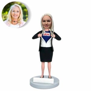 Ornaments |   Custom Bobblehead With Lady In Suit Gifts For Super Mom Home & Living Ornaments