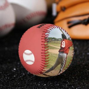 Ornaments |   Custom Photo Baseball Add Photo And Name As Baseball Team Gift Home & Living Ornaments