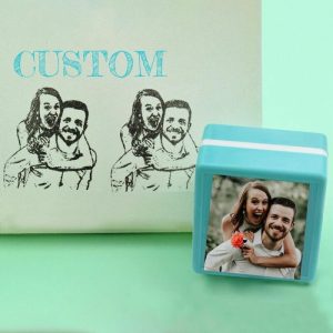 Ornaments |   Custom Stamp Sign Card Perfect For Wedding Or Anniversary Home & Living Beige