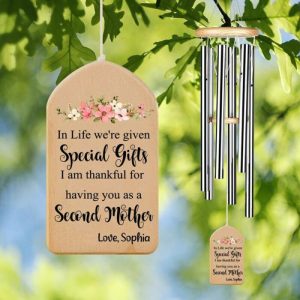 Ornaments |   Custom Wind Chime In Life We’Re Given Special Gifts With Flowers Decor Gift For Mother’s Day Home & Living Ornaments