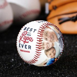 Ornaments |   Customizable Baseball To Add Photos And Year Birthday Gift For Dad Home & Living Ornaments