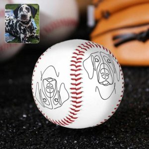 Ornaments |   Customizable Baseball With Pet Sketch Drawing As A Gift For Pet Lovers Home & Living Ornaments