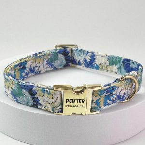 Ornaments |   Customizable Dog Collar With Floral Pattern To Add Name To Pet Home & Living Ornaments