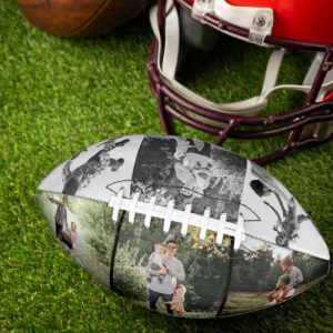 Ornaments |   Customizable Football Photo As An Exclusive Father’s Day Gift For Dad Home & Living Ornaments