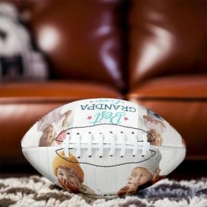 Ornaments |   Customizable Football With Name And Photos As A Gift For Grandpa Home & Living Ornaments