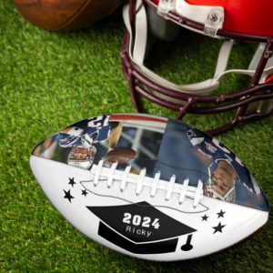 Ornaments |   Customizable Football With Name And Year As A Gift For Graduates Home & Living Ornaments