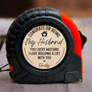 Ornaments |   Customizable Tape Measure Sweet Gift For Husband Home & Living Ornaments