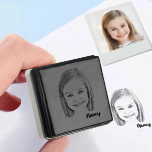 Ornaments |   Customize The Stamp To Add Photo As A Back-To-School Gift For Child Home & Living Beige