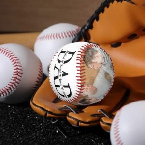 Ornaments |   Customized Baseball Add Names And Photo Gift For Dad Home & Living Ornaments