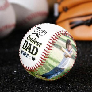 Ornaments |   Customized Baseball Add Photos Gift For Dad Home & Living Ornaments