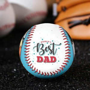 Ornaments |   Customized Baseball Add Photos Gift For Dad Home & Living Ornaments