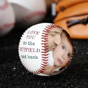 Ornaments |   Customized Baseball Add Photos Gift For Dad Home & Living Ornaments