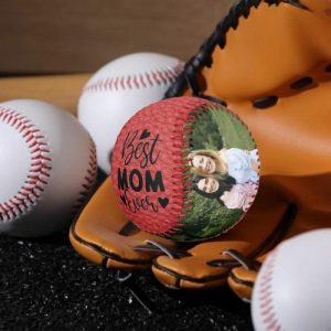 Ornaments |   Customized Baseball Allows You To Add Mom’s Photo As A Mother’s Day Gift Home & Living Ornaments