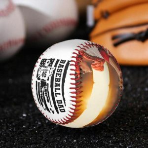 Ornaments |   Customized Baseball To Add Name And Number For Dad Home & Living Ornaments