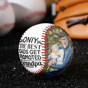 Ornaments |   Customized Baseball With Photos Added As A Gift For Grandpa Home & Living Ornaments