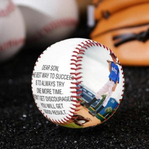 Ornaments |   Customized Baseball "Words Of Encouragement" Add Photo As Gift For Son Home & Living Ornaments