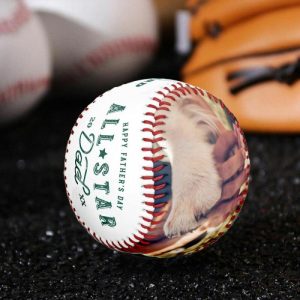 Ornaments |   Customized Baseballs Can Be Added With Photos And Names For Father’s Day Home & Living Ornaments