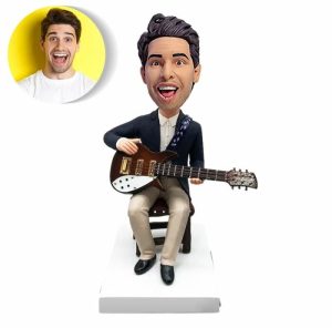 Ornaments |   Customized Bobblehead Doll For Man Playing Guitar Home & Living Ornaments