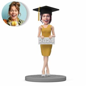 Ornaments |   Customized Bobblehead For Girls Graduating In 2024 Home & Living Ornaments