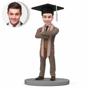 Ornaments |   Customized Bobblehead For Graduated Man In Suits Home & Living Ornaments