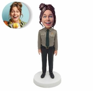 Ornaments |   Customized Bobblehead For Woman In Uniform Home & Living Ornaments