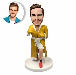 Ornaments |   Customized Bobblehead Funny Image Of Man In Bathrobe Home & Living Ornaments