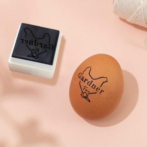 Ornaments |   Customized Egg Stamps Add Name Mini Egg Stamps Perfect For Farms Home & Living Beige