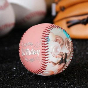 Ornaments |   Customized Pink Baseball As Birthday Gift For Her Home & Living Ornaments