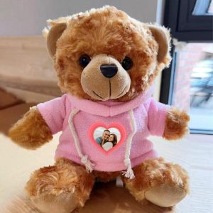 Ornaments |   Customized Plush Teddy Bear With Photo Added As A Gift For Couples Or Family Home & Living Ornaments