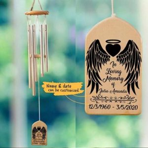 Ornaments |   "In Loving Memory" Personalized Custom Wind Chime Home & Living Ornaments