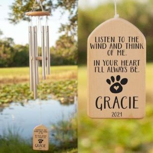 Ornaments |   "In Your Heart I’Ll Always Be" Personalized Custom Pet Wind Chime Home & Living Ornaments