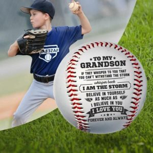 Ornaments |   Inspirational Copywriting Baseball Gift For Grandson Home & Living Ornaments