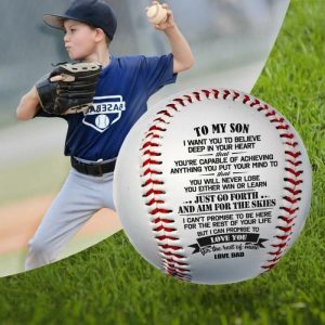 Ornaments |   Inspirational Text Baseball Is A Gift From Dad To Son Home & Living Ornaments