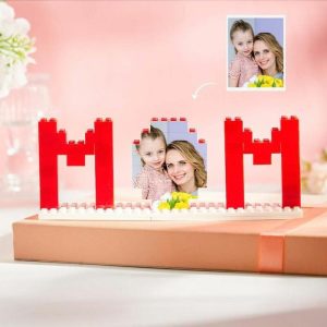 Ornaments |   "Mom"Personalized Photo Building Blocks Warm Mother’s Day Gift Home & Living Ornaments