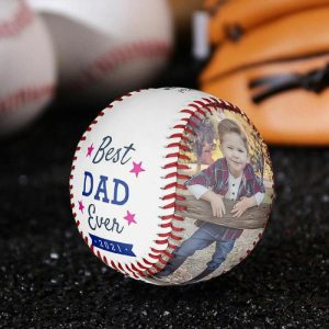 Ornaments |   Personalize Baseball With Photo And Names For Dad Home & Living Ornaments