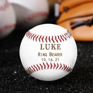 Ornaments |   Personalized Baseball Add Name Wedding Witness Gift For Best Friends Home & Living Ornaments