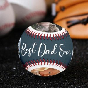 Ornaments |   Personalized Baseball Add Photos Father’s Day Gifts For Dad Home & Living Ornaments