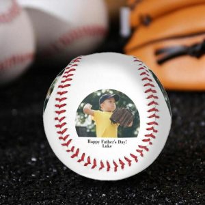 Ornaments |   Personalized Baseball Add Photos Gift For Father’s Day Home & Living Ornaments