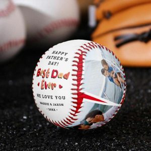 Ornaments |   Personalized Baseball With Photos Father’s Day Gift For Dad Home & Living Ornaments