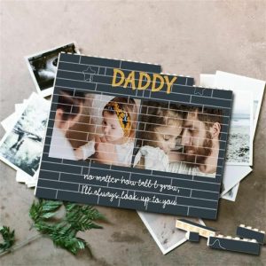 Ornaments |   Personalized Block Puzzle Custom Photos For The Best Dad Home & Living Ornaments