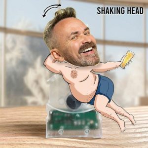 Ornaments |   Personalized Bobblehead Acrylic Stand Casual Drinking Dad Custom Photo Funny Gift For Father Home & Living Ornaments