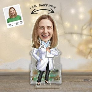 Ornaments |   Personalized Bobblehead Acrylic Stand Custom Photo Dedicated Doctor Warm Gift For Friends Home & Living Ornaments