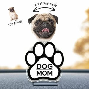 Ornaments |   Personalized Bobblehead Acrylic Stand Dog Mom Custom Photo Design Great Gift For Pet Lover Home & Living Ornaments