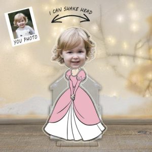 Ornaments |   Personalized Bobblehead Acrylic Stand Gorgeous Princess Custom Photo Design Gift For Girls Home & Living Ornaments