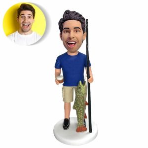 Ornaments |   Personalized Bobblehead Doll With Customized Head For Men Fishing Home & Living Ornaments